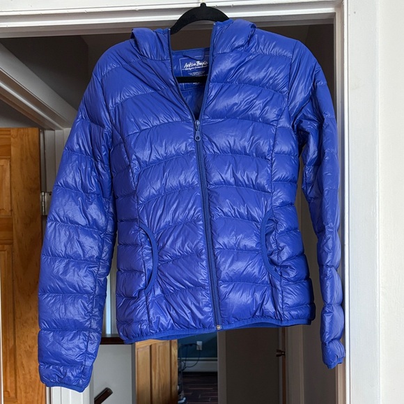 Active Basic Women's Royal Blue Puffer Jacket - Picture 1 of 3